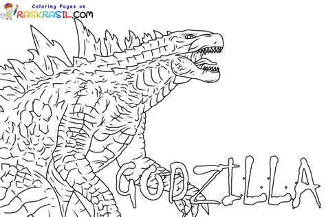 Godzilla And Coloring Pages