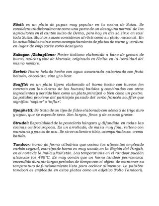 VOCABULARIO GASTRONOMICO FRANCES Doc