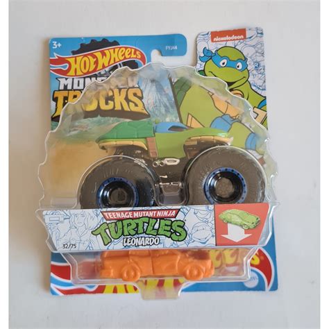 Hot Wheels Monster Trucks Turtles Leonardo Tartarugas Ninja Shopee Brasil