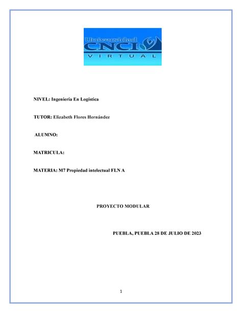 M Propiedad Intelectual Fln A Proyecto Modular Studocu