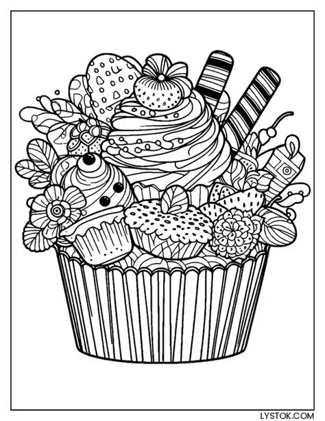 7 Disegni E Immagini Cupcake Da Colorare E Stampare Gratis Per Adulti E