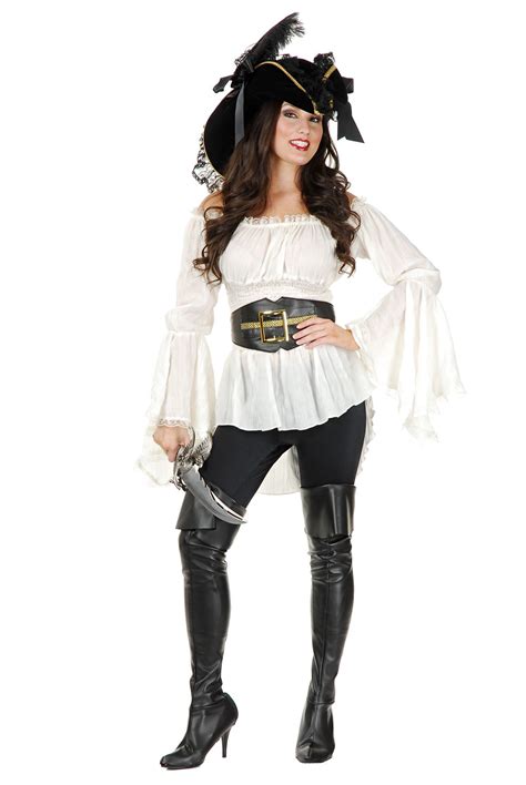 Pirate Lady Vixen Blouse Adult Costume Shirt Ebay