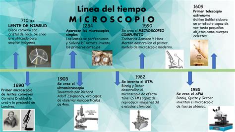 Cortar En General Ama De Casa Linea Del Tiempo Sobre El Microscopio