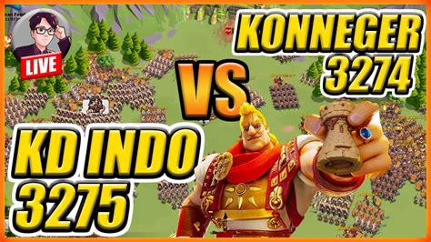 LIVE WAR KD INDO 3275 VS KONNEGER 3274 PASS 6 KVK 1 RISE OF