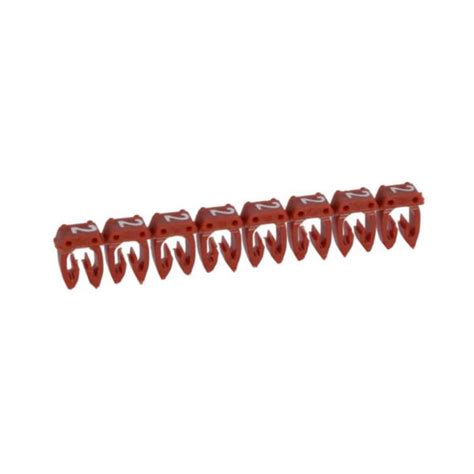 Repère CAB 3 pour filerie 4mm² à 6mm² avec chiffre 2 rouge 038232