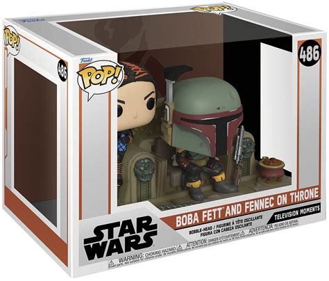 Figurica Funko Pop Moments The Mandalorian Boba Fett Fennec On