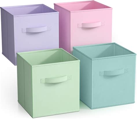 Ebern Designs Cube Fabric Storage Bin Set Wayfair