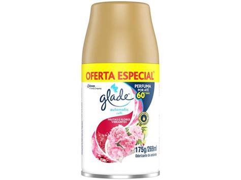 Odorizador De Ambiente Spray Refil Glade Automatic Frutas E Flores