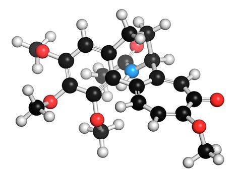 Colchicine Gout Drug Molecule Photograph by Molekuul