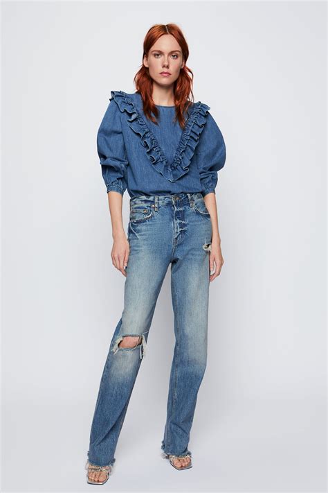 Zara ZW Premium Real Straight Jeans