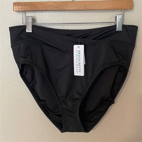 Miraclesuit Swim Nwt Beach Betty Black Bikini Bottoms Large Poshmark