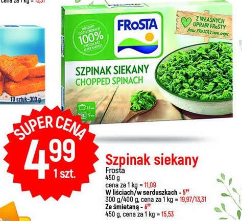 Szpinak Ze Mietan Frosta Cena Promocje Opinie Sklep Blix Pl