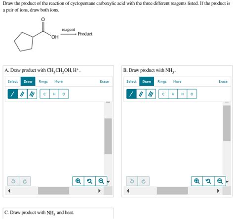 Solved Draw The Product Of The Reaction Of Cyclopentane Chegg