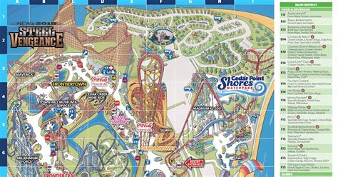 Printable Cedar Point Map