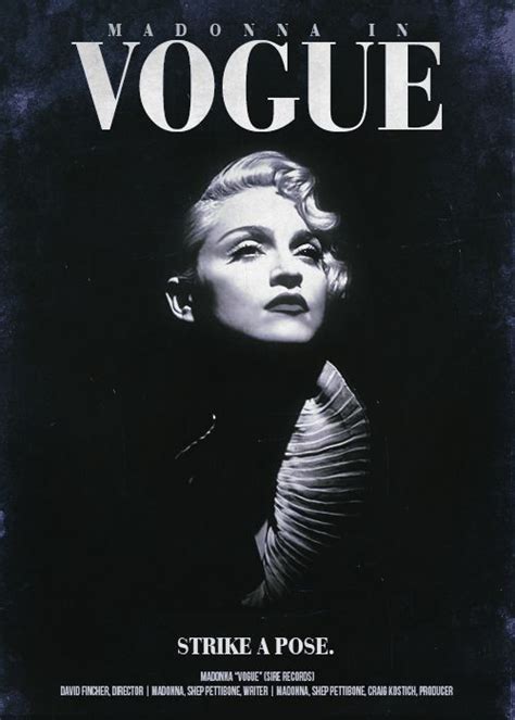 Fan Made Music Video Posters Madonna Vogue Madonna Madonna Pictures