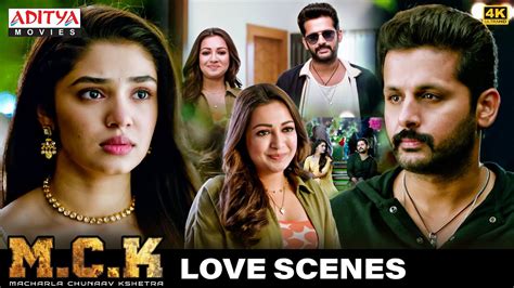 Macharla Chunaav Kshetra M C K Movie Love Scenes Nithiin Krithi