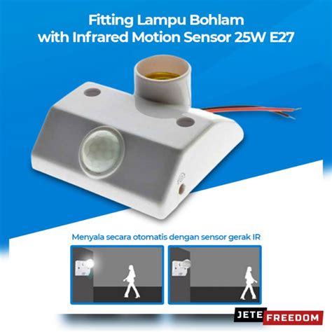 Jual MAYITR Fitting Lampu Bohlam Sensor Gerak Otomatis Menyala With