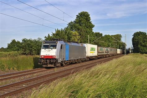 186 447 Railpool Mit Einem Ambrogio KLV In Bornheim Richtu Flickr