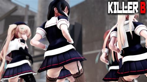 【mmd艦これ】白露型でkiller B ニーソガーターローアングルver 歌詞つき Youtube Music