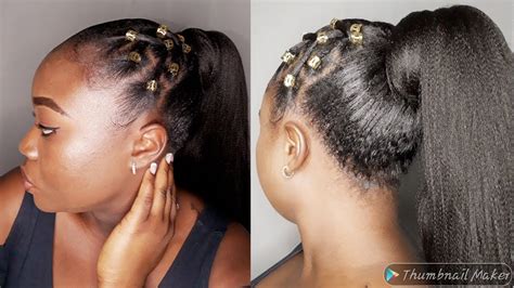 How To Edgy Ponytail Using Braiding Hair Extensions Perfect For Val