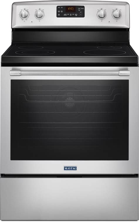 Maytag Mer8650fz 30 Inch Electric Range With Precision Cooking System Fan Convection 3200w