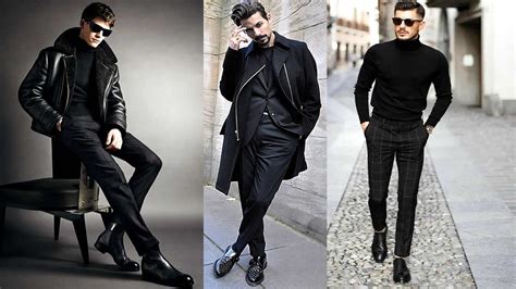 Total Look Black Para Hombres Con Estilo YouTube