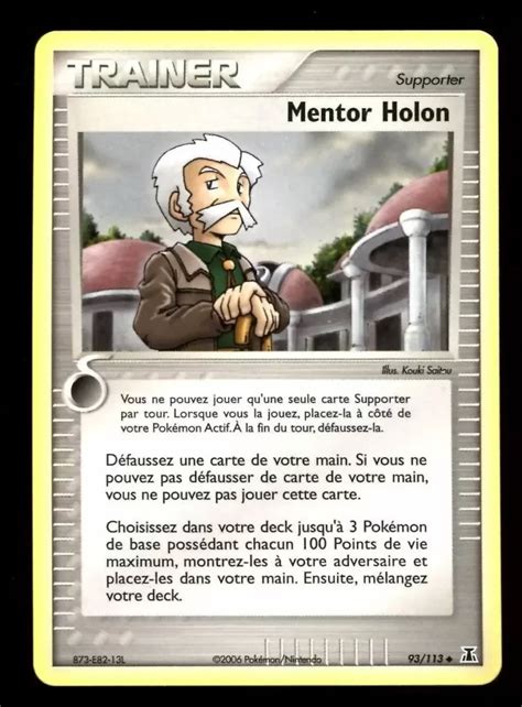 Mentor Holon 93 113 EX Espèces Delta carte Pokemon