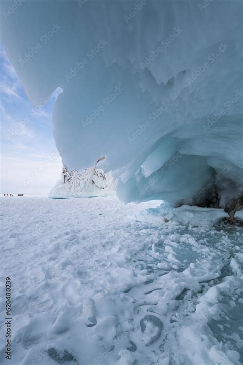 Ice cave on Lake Baikal Stock Photo | Adobe Stock