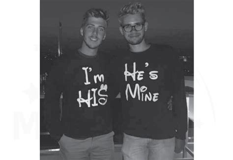 Personalized Lgbt Gay Matching Shirts I M His And He S Mine With Initials And Wedding Date For