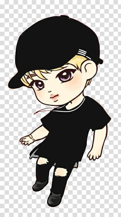 Bts Chibi Drawing Fan Art K Pop Chibi Transparent Background Png