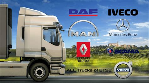 ALL TRUCKS Of Euro Truck Simulator 2 With INTERIORS Showcase And The