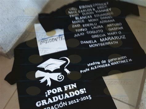 Playeras Recuerdo De Graduacion 110 00 En Mercado Libre