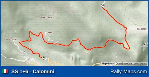 Ss Calomini Stage Map Rally Il Ciocco Terra Rally Maps