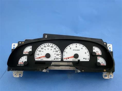 1999 2003 Ford F150 Expedition Dash Cluster White Face Gauges 99 03 Ebay