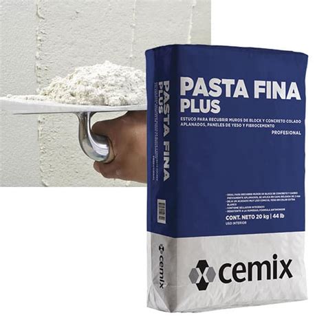 Pasta Fina Para Muros Con Sellador Integrado Cemix