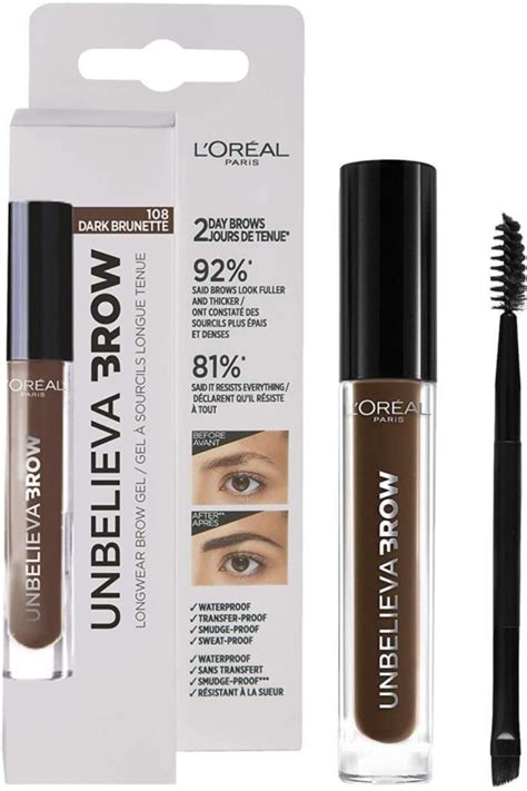 L Oreal Paris Loreal Unbelieva Brow Long Lasting Brow Gel 108 Dark Brunette Fiyatı Yorumları