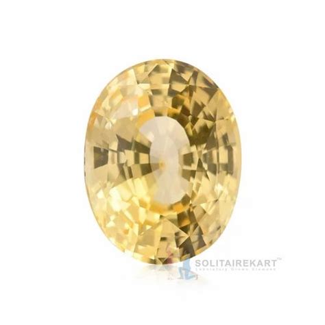 Astrology Ceylon Natural Unheated Untreated Yellow Sapphire Gemstone