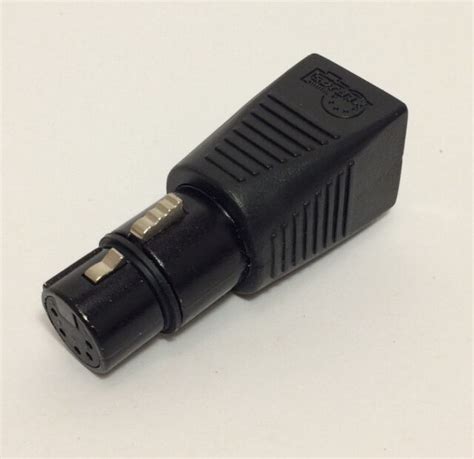 TecNec DMX 5XM CAT5 5 Pin XLR Female To RJ45 Adapter EBay