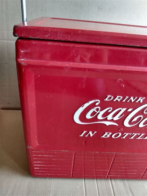 Vintage 1950s Coca Cola Coke Cooler Ice Chest Mid Century Etsy