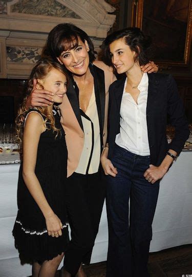 Inès de La Fressange and daughters Nine Marie d Urso Violette Marie d