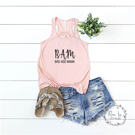 Bad Ass Mama Shirt SVG Mom Life SVG Mother Quote SVG Mommy Etsy