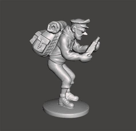 STL File FIGURE OF HADDOK MOUNTAINEER TINTIN IN TIBET3D Printable