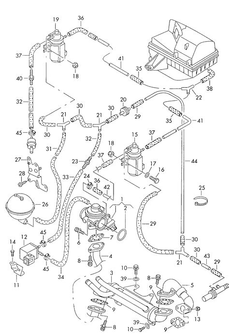 Passat Variant Santana 1997 2000 Vacuum System Exhaust Gas Recirculation Etka Online