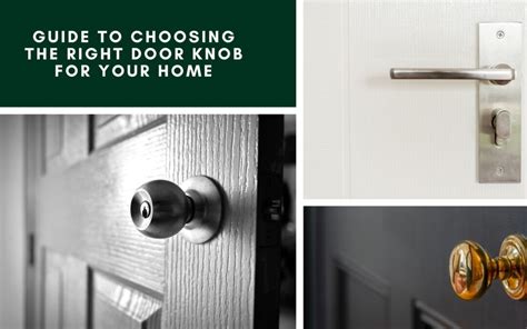 Guide To Choosing The Right Door Knob For Your Home — Sherman Oaks Lock