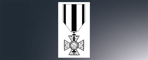 Reproduction illustration médaille croix du combattant volontaire