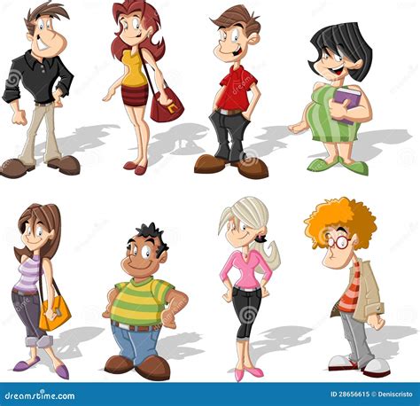 Cartoon People Characters Faces Expressions Set | CartoonDealer.com #266232797