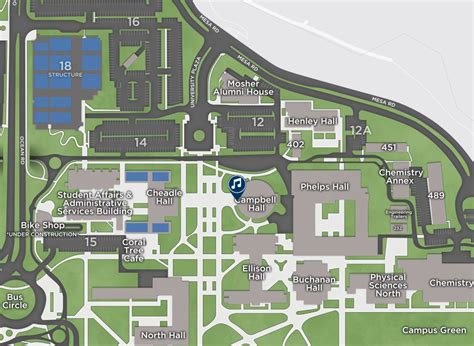 Featuring The Map On A Website Campus Map