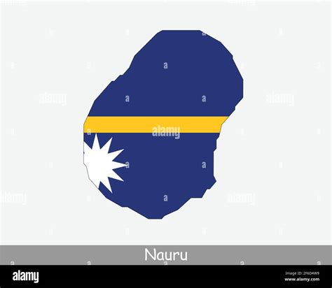 Mapa De La Bandera De Nauru Mapa De La Rep Blica De Nauru Con La