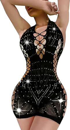 Amazon Himifuns Womens Lingeries Fishnet Romper Lingerie For Women