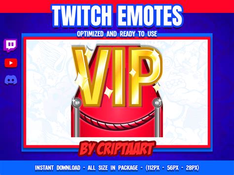 VIP Twitch Emote, Red Carpet Sub Emoji, Vip Subscriber, Icons for ...